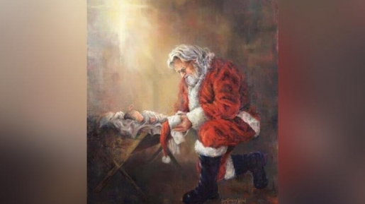 Sempat Disensor, Facebook Akhirnya Membuka Foto Bayi Yesus Dan Santa Claus  Ini!
