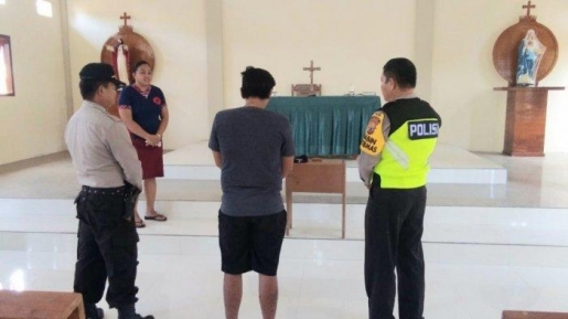 Bukannya di Hukum, Pelaku Penganiayaan di Manado Ini, Malah Dianterin Polisi Ke Gereja Loh