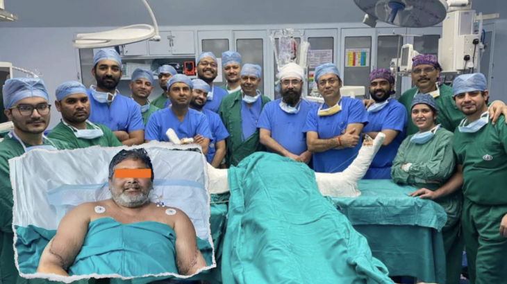 Pelukis Raj Kumar Kembali Menggambar Setelah Sukses Melalui Operasi Transplantasi Tangan
