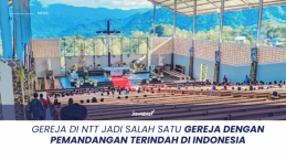 Gereja di NTT Jadi Salah Satu Gereja dengan Pemandangan Terindah di Indonesia