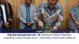 PGI Rayakan HUT ke-75 dengan Pemotongan Tumpeng dan Pesan Kuat tentang Kesatuan Gereja