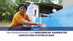 Tim Kemanusiaan CBN Lakukan Peresmian Rainwater Harvesting System pada 35 Keluarga di Nias