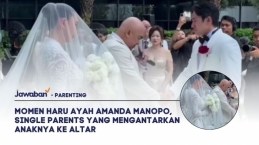 Momen Haru Ayah Amanda Manopo, Single Parents yang Mengantarkan Anaknya Ke Altar