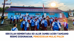 Sekolah Sementara SD Alur Jambu Aceh Tamiang Resmi Digunakan, Pendidikan Mulai Pulih