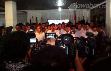 Berita Foto: Kubu Prabowo-Hatta Nonton Bareng Hasil Quick Count