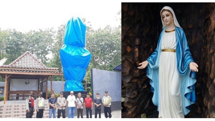 Viral Penutupan Patung Bunda Maria di Kulonprogo, Ini Fakta Sebenarnya...