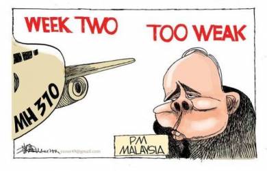 Karikatur Malaysia Airlines MH370 Tuai Kecaman