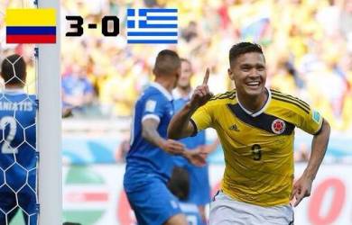 Piala Dunia 2014: Kolombia vs Yunani 3-0