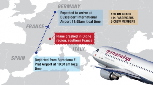 Kopilot Germanwings Diduga Sengaja Tabrakan Pesawat