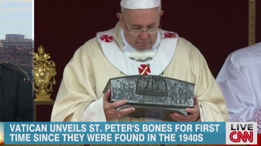 Tulang Belulang yang Diyakini adalah Rasul Petrus Ditemukan dibawah Gereja di Italia