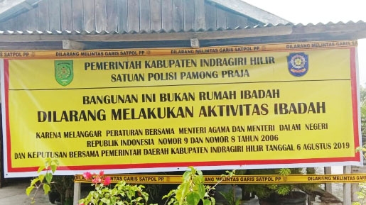 Dinilai Tidak Penuhi Syarat, Aktivitas Ibadah Gereja di Riau Diberhentikan