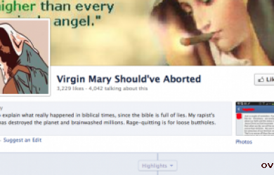 Umat Kristen Protes Akun Facebook 'Perawan Maria Seharusnya Aborsi'