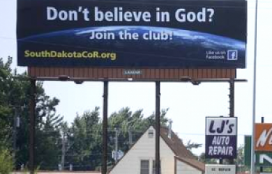 Billboard 'Jangan Percaya Tuhan' Marak di South Dakota