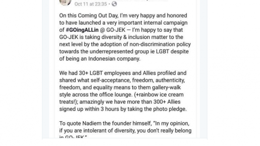 Gara-gara Dianggap Dukung LGBT, Netizen Heboh Suarakan Tagar #UninstallGojek