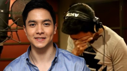 Lakukan Rekaman Lagu ‘God Gave Me You’ Alden Richard Penuh Emosi