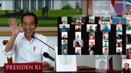 Peringatan Puncak Hari Anak Nasional, Jokowi Konferensi Video Bersama Anak Sekolah Dasar