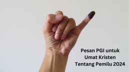 Pesan PGI untuk Seluruh Umat Kristen di Indonesia Tentang Pemilu 2024