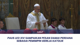 Paus Leo XIV Sampaikan Pesan Damai Perdana Sebagai Pemimpin Gereja Katolik