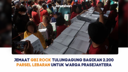 Jelang Ramadhan, Jemaat GBI ROCK Tulungagung Bagikan 2.200 Parsel Lebaran untuk Warga
