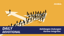 Kehilangan Dukungan Karena Integritas
