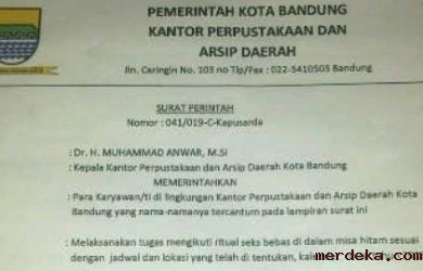 Penyebar Surat Seks Bebas di Bandung Dituntut Setahun Penjara