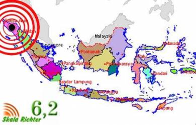 Pergeseran Patahan Sumatra Disebut Sebagai Penyebab Gempa Aceh