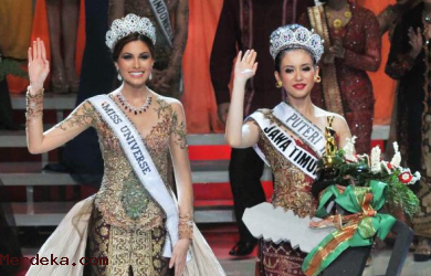 Elvira Devinamira, Kenakan Mahkota Puteri Indonesia 2014