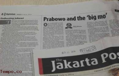 Dewan Pers Sikapi Dukungan 'The Jakarta Post' ke Jokowi-JK