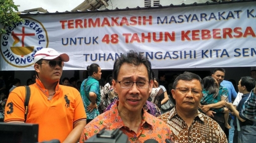 Patuhi Pemerintah, Jemaat GBI Kalijodo Bongkar Gedung Gereja Sendiri