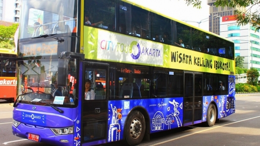 Duh, Uniknya Bus Wisata Malam Gratis Jakarta Ini