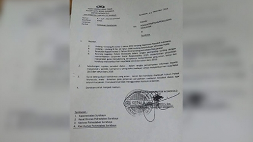 Surat Edaran Perayaan Natal Dinilai Meresahkan