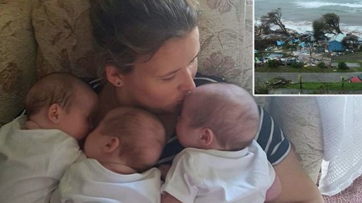 Rumah Roboh Diterjang Badai Irma, Pasangan Ini Berhasil Lindungi Tiga Bayi Kembarnya di Kamar Mandi