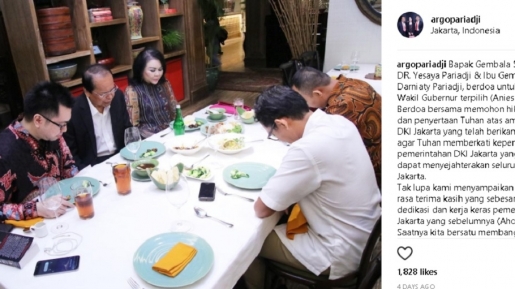 Diundang Makan Malam, Pendeta Pariadji Panjatkan Doa Ini Untuk Wagub DKI Sandiaga Uno