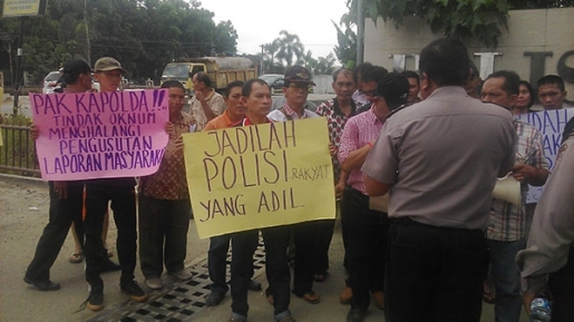 Unjuk Rasa Berulang Kali ke Kantor Polisi, Ini Tuntutan Jemaat HKBP Pardamean Medan