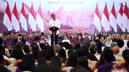 Presiden Jokowi Sebut Ruginya Kalau Jemaat Gereja Golput di Pemilu 2019 Nanti