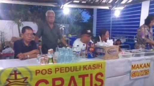 Saling Dukung, Gereja Semarang Bangun Posko Mudik ‘Peduli Kasih’ Ini