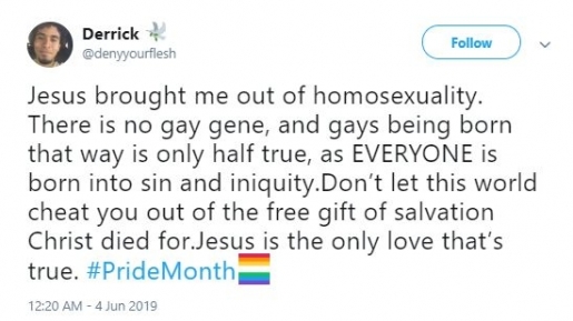 Tolak LGBT, Pemuda Ini Sebut ‘Yesus Selamatkan Aku dari Homoseksual’ di Sosial Medianya