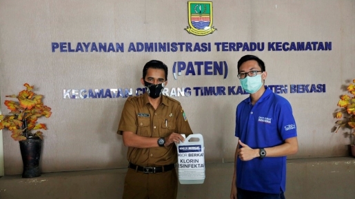 Terus Bergerilya, OBI Salurkan Klorin Disinfektan ke Rumah Sakit dan Kantor Pemerintah