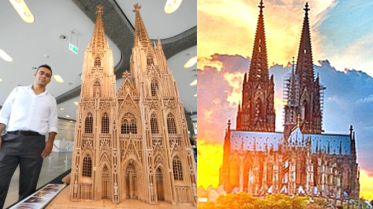 Imigran Suriah Ini Habiskan 5000 Jam Ukir Miniatur Katedral Cologne, Hasilnya Menakjubkan!
