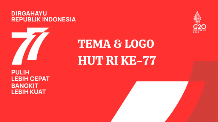 Resmi Dirilis, Ini Tema dan Logo HUT RI Ke-77