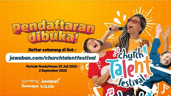 Church Talent Festival Hadir Lagi, Ayo Tunjukkan Bakat Anak dan Remaja Gereja Anda!
