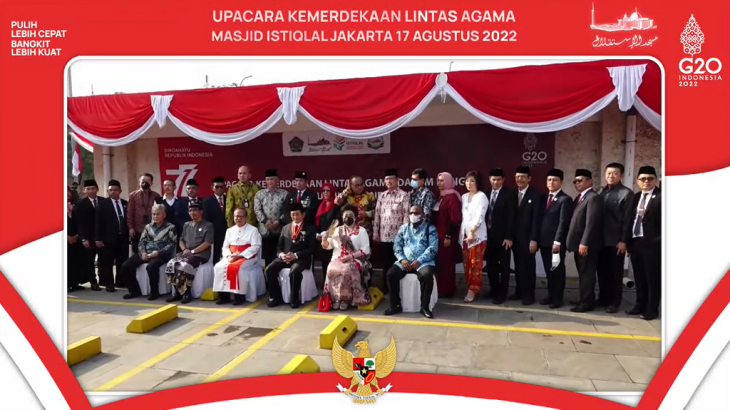 Tokoh Agama Hadiri Upacara HUT RI ke-77 di Masjid Istiqlal dan Pesan PGI Untuk Indonesia