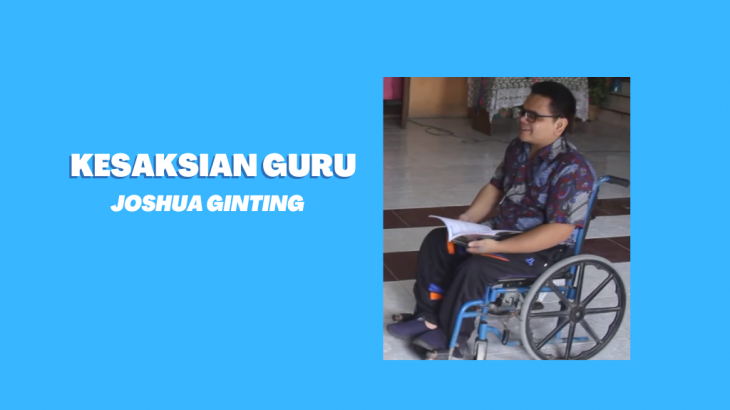 Pengabdian Joshua Ginting, Mengajar Anak di Atas Kursi Roda