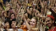 20.000 Angklung Warnai Puncak Gelaran KAA Bandung