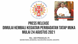 Mulai Ibadah Tatap Muka, Keuskupan Agung Jakarta Minta Jemaat Patuhi Aturan Ini...