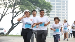 Foto Keseruan Fun Run Lippo Cikarang