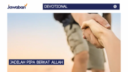 Jadilah Pipa Berkat Allah