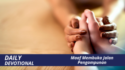 Maaf Membuka Jalan Pengampunan