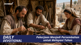 Pekerjaan Menjadi Persembahan untuk Melayani Tuhan