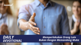 Memperlakukan Orang Lain Bukan Dengan Memandang Muka